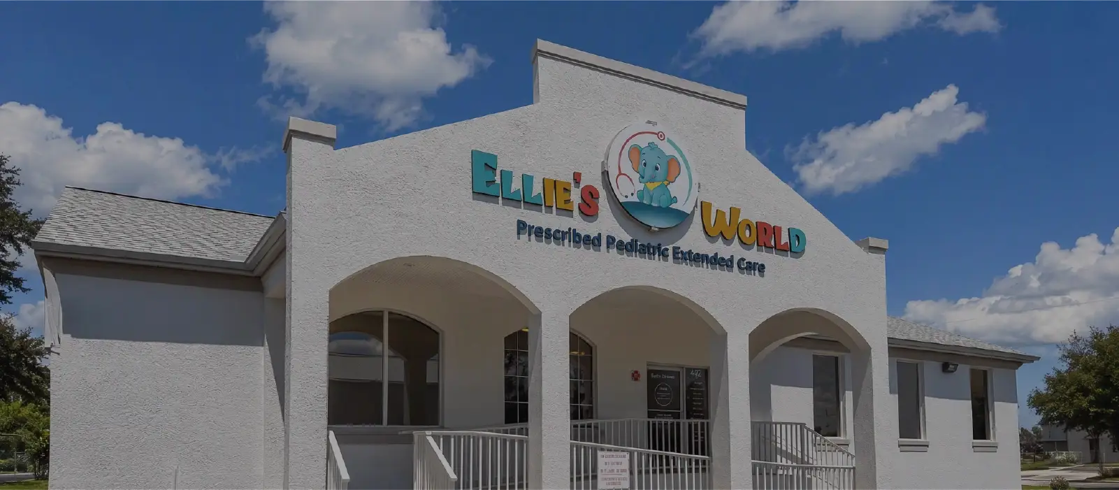 The medical building seen from the street at Ellie's World PPEC in Port Charlotte, Florida
