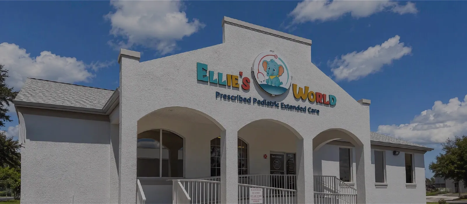 The Ellie's World PPEC medical building in Port Charlotte, Florida on a clear day